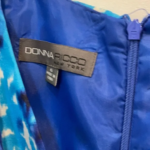 Donna Rocco Blue Floral Midi Dress - Picture 5 of 9